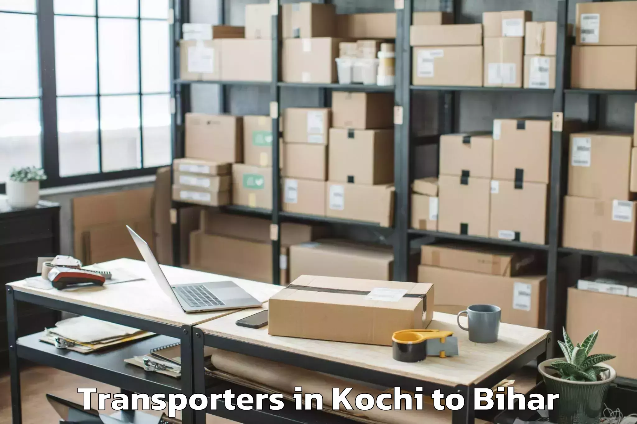 Book Kochi to Warisaliganj Transporters Online